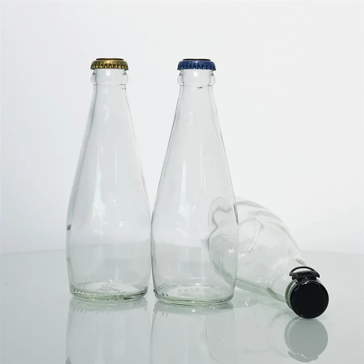 bottles glass juice glass juice bottle filler with lids 16 oz 500ml round beverage drink carbonated 250ml (2)